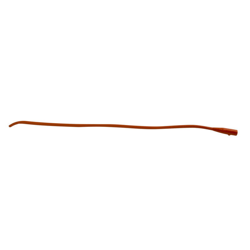 Urethral Catheter Bardia Coude Olive Tip Red Rubber 16 Fr. 16 Inch Length (Case)