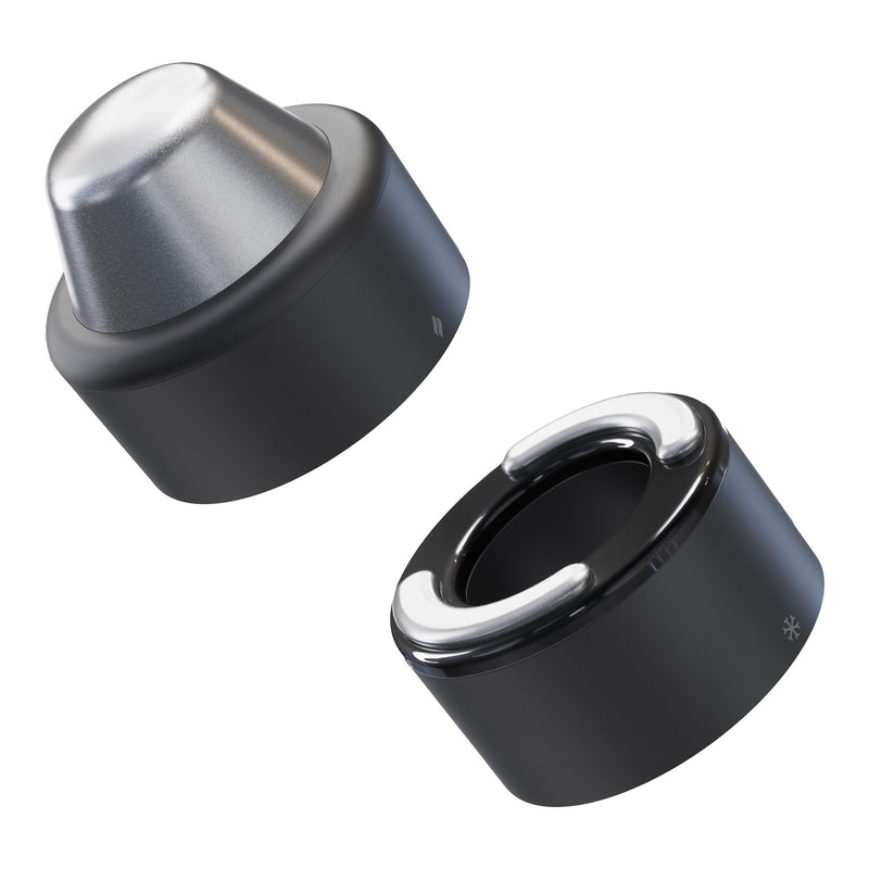 Therabody Inc TheraFace Hot and Cold Rings Facial Massage, Black 