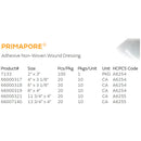 Smith & Nephew Primapore White Adhesive Dressing, 2 x 3 Inch (100/BX) 