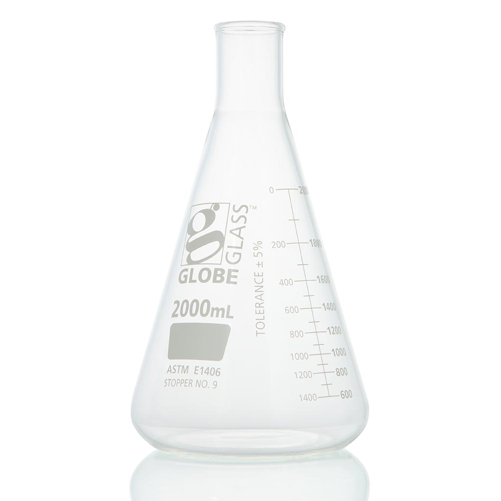 FLASK GLASS ERLENMEYER 2000MLHV DTY ASTM E1406 1/BX (EA=BX)