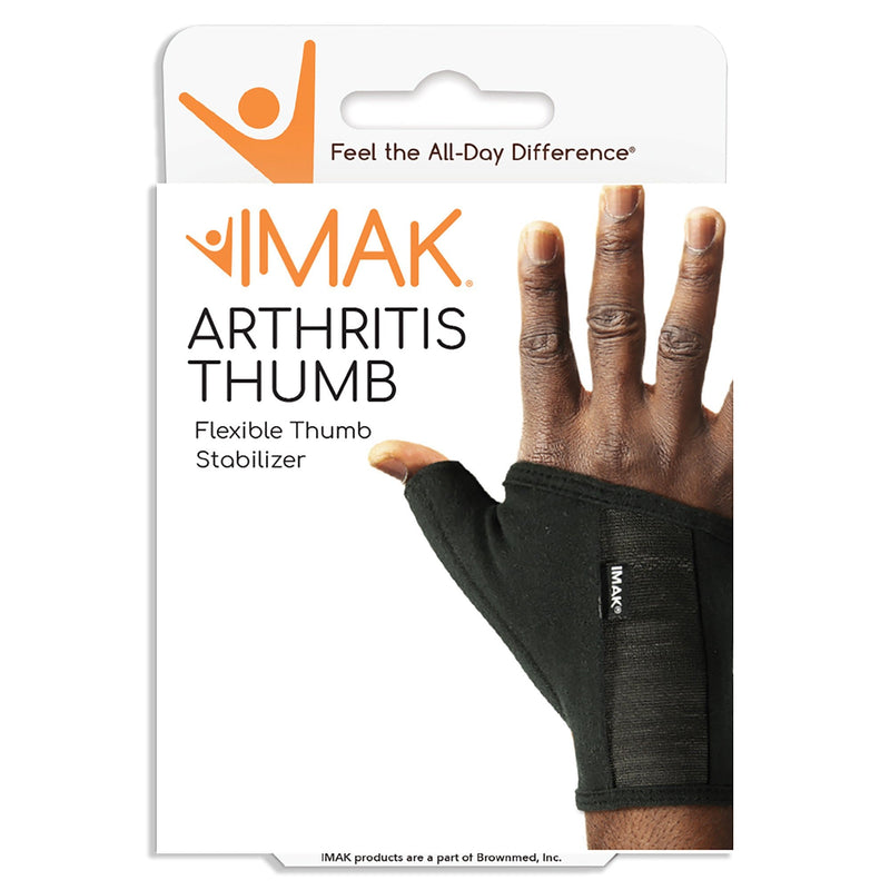 Arthritis Glove IMAK Compression Arthritis Thumb Open Finger Small Wrist Length Hand Specific Pair 