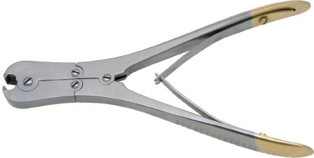 BR Surgical Wire Cutter, 2.0mm soft wire, 1.6mm hard wire, double action, 7" TC 