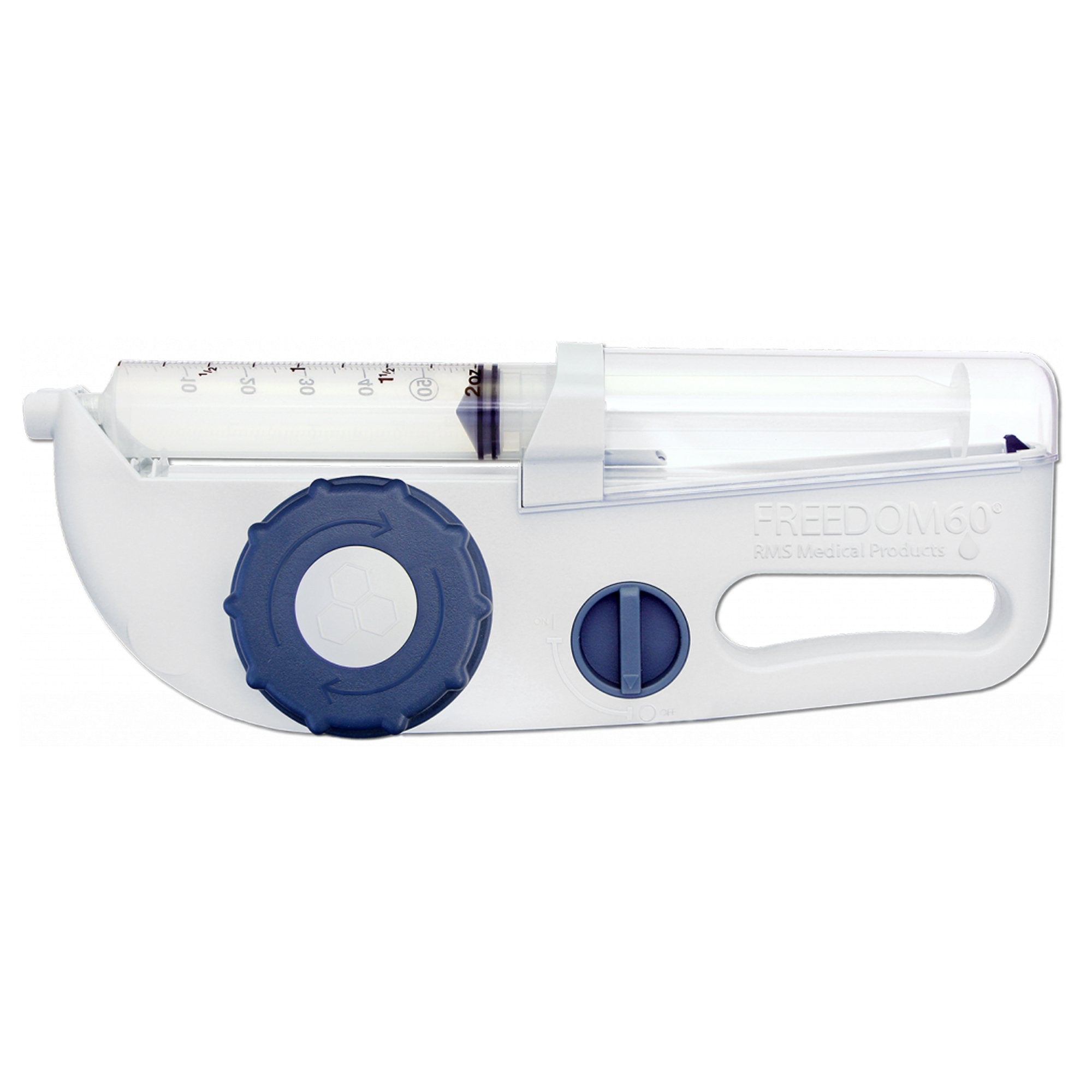 Syringe Infusion Pump Freedom60 Mechanical NonWireless 14 oz. Capacity 1 mL to 50 mL Volume 1/2 mL / Hr. to 1200 mL / Hr. Flow Rate Without Display 