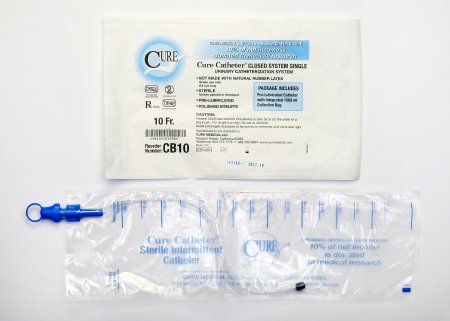 CATHETER CLOSED SYS SNGL 10FRSTRAIGHT TIP UNISEX 100/CS