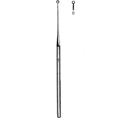 Sklar Buck Ear Curette - Straight, Blunt,