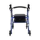 McKesson Folding Aluminum Four-Wheel Rollator, Blue (Each)