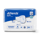 Attends Extra Heavy Absorbency Briefs, Medium (Case of 96)