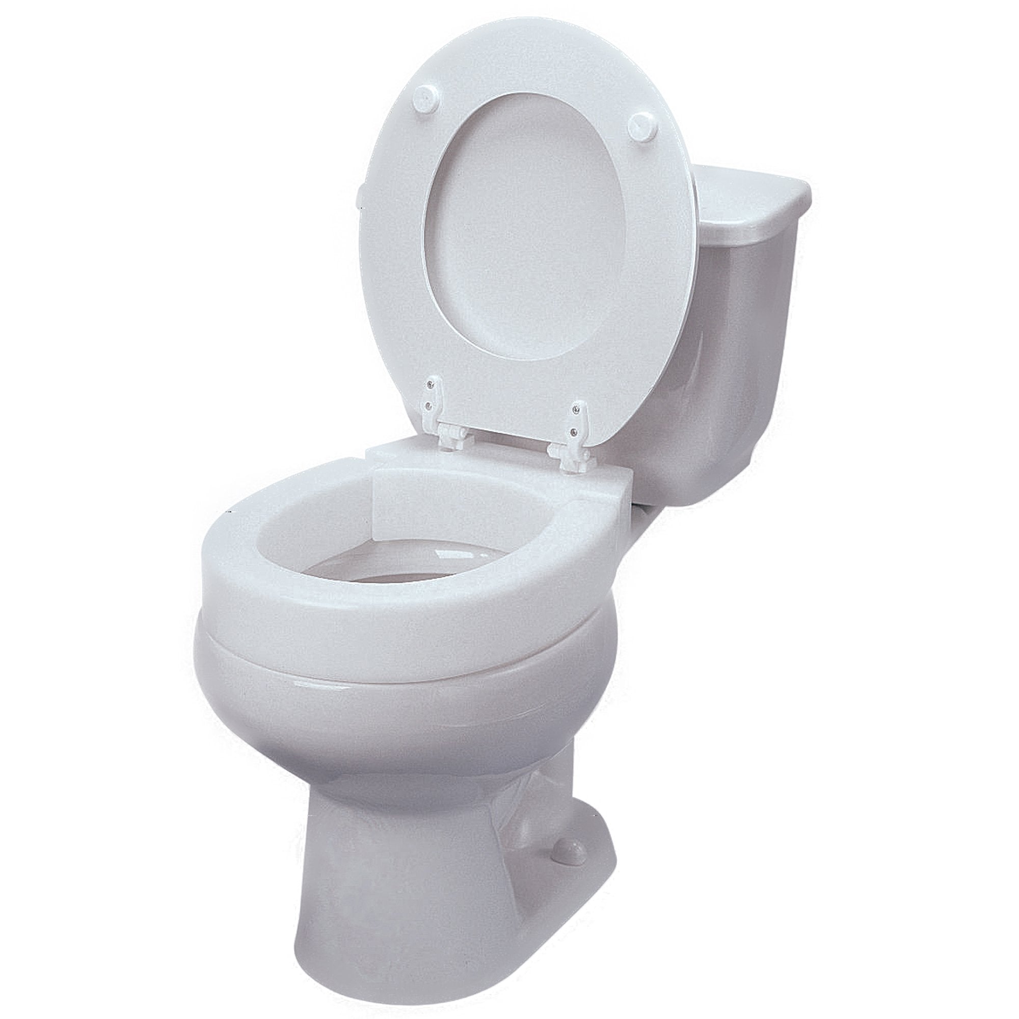 Maddak Maddak Tall-ette Toilet Seat - Standard, Hinged, White, 350 lbs. Capacity 