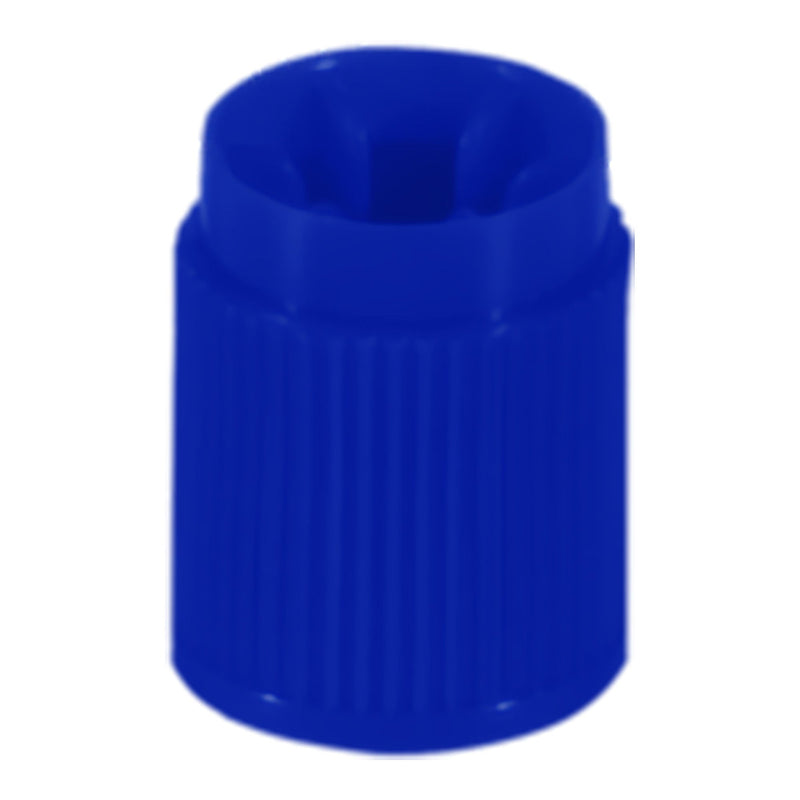 Tube Closure Screw Cap 13 mm Diameter NonSterile Blue (Case of 5000)