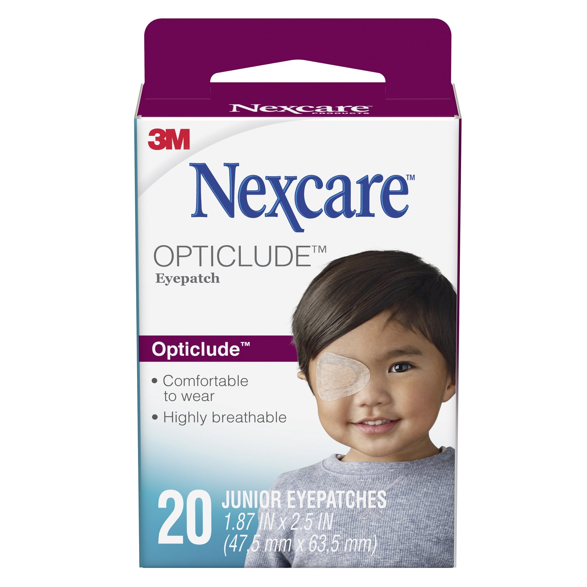 3M Company Nexcare Opticlude Orthoptic Eye Patch, 47.5 x 63.5 Millimeter (720/CS) 