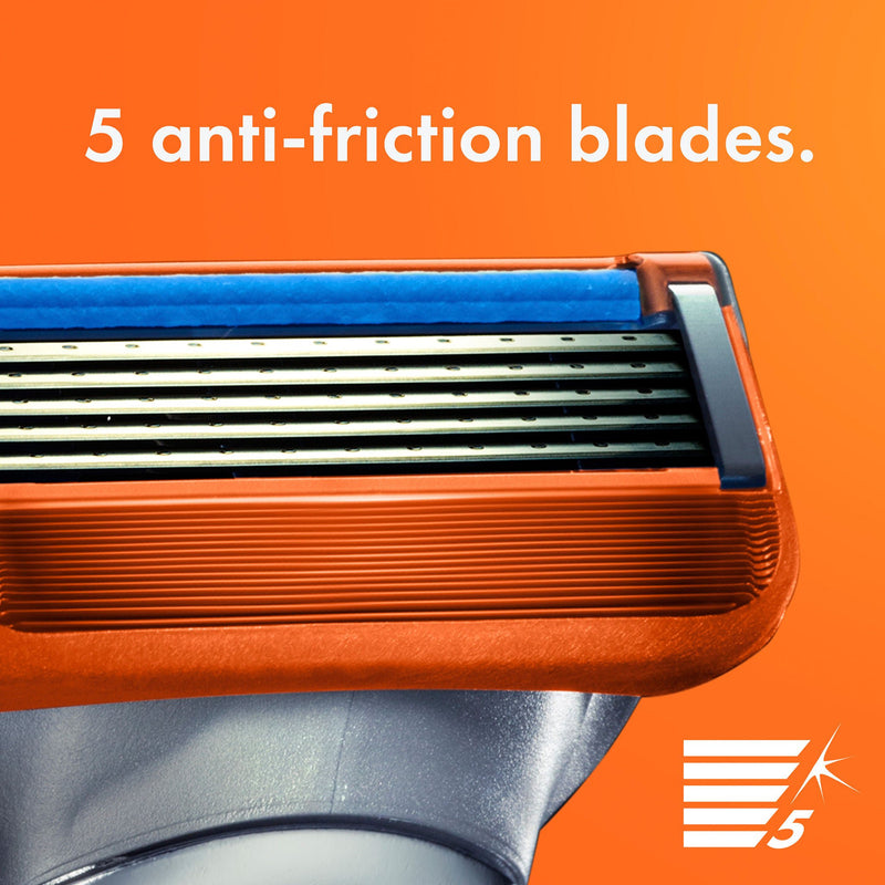 Personal Razor with Lubricating Strip Gillette Fusion5 Double Edge 5 Blade NonSterile Reusable (Each)