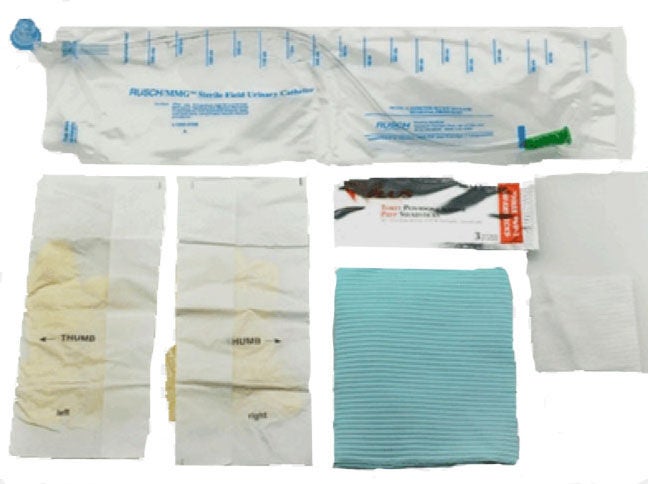 Intermittent Catheter Tray MMG Closed System / Straight Tip 6 Fr. Silicone (Case of 100)