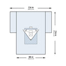 McKesson Brand McKesson Sterile Heavy-Duty Knee Arthroscopy Drape, 114 x 88 x 116 Inch (8/CS) 