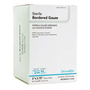 DermaRite Gauze Adhesive Dressing, White, Sterile, 2 x 3¾ inch (Box of 50)