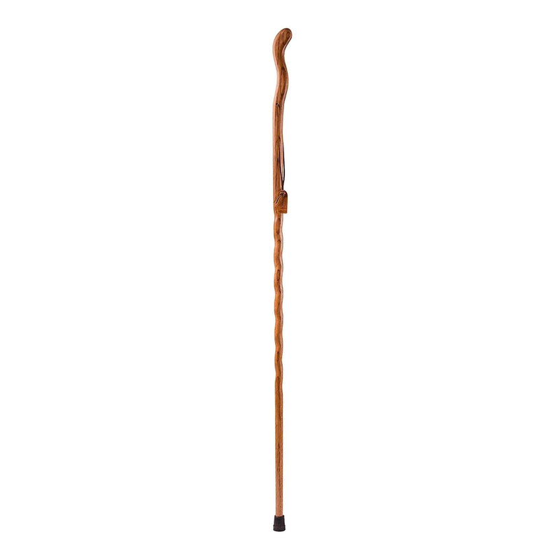 Brazos Twisted Oak Ergonomic Fitness Handcrafted Walking Stick, 48-Inch, Tan 
