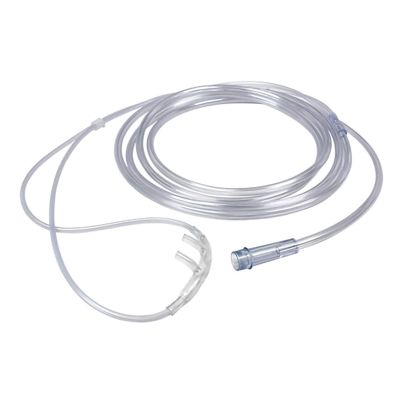 Nasal Cannula Adult Curved Prongs 7 Foot Tubing Low Flow Rate (Case of 50)