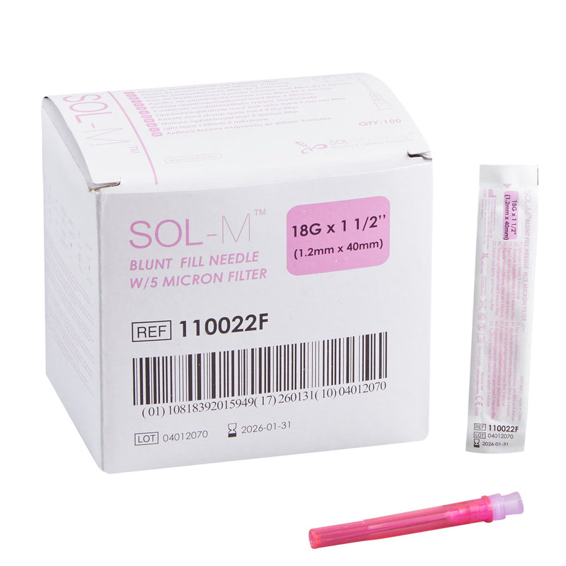 Blunt Fill Needle SOL-M 18 Gauge Blunt