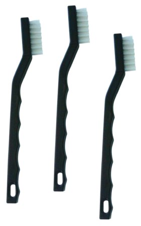 BR Surgical Instrument Cleaning Brush, stainless steel bristles, autoclaveable, 7¼" (Set of 3) 