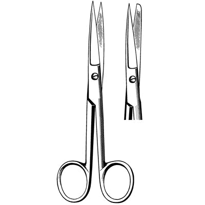 Surgi-OR Operating Scissors - 6-1/2", Straight, Sharp/Blunt - 95-281 