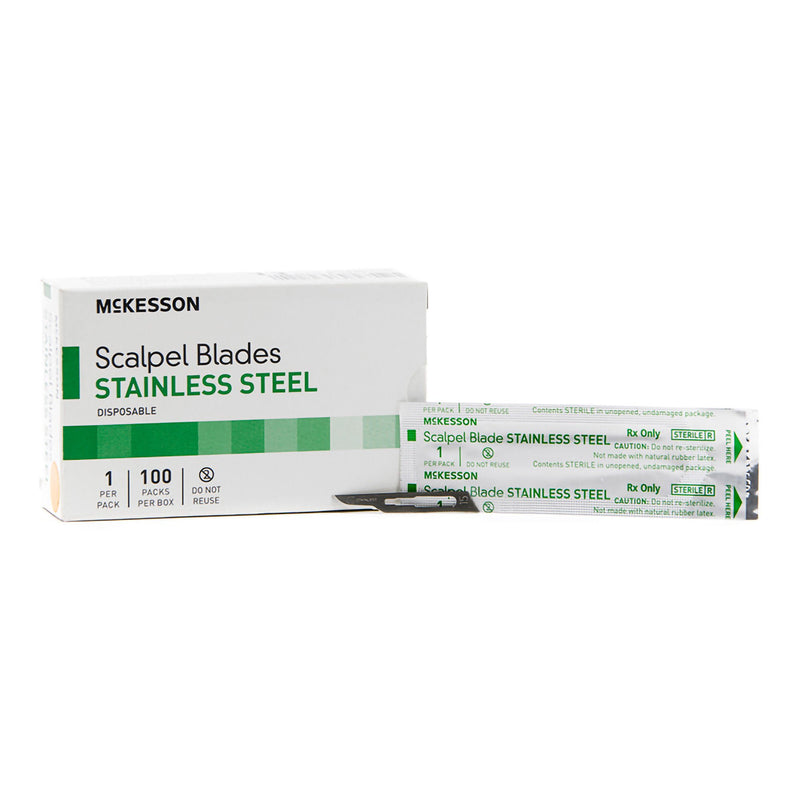 Surgical Blade McKesson Brand Stainless Steel No. 15 Sterile (Case of 5000)