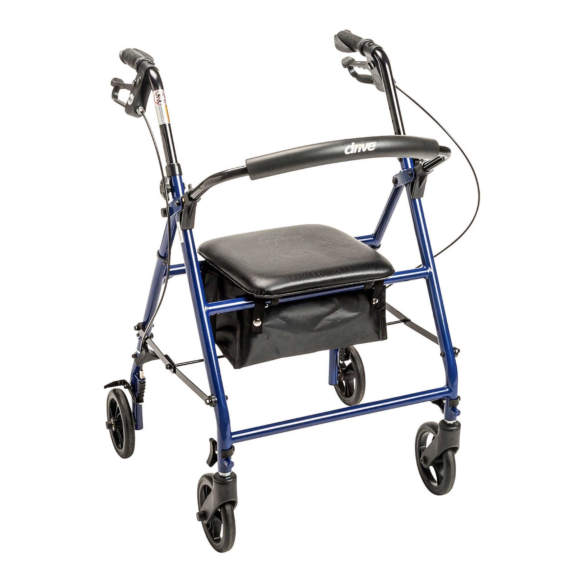 drive Steel Rollator with 6 Inch Wheels, Blue (Each)