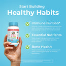 Dietary Supplement Mary Ruth's Kids Multivitamin Vitamin A / C / D / E 390 mcg - 10 mg - 3 mcg - 4 mg Strength Gummie 60 Per Bottle Fruit Flavor (Case of 360)