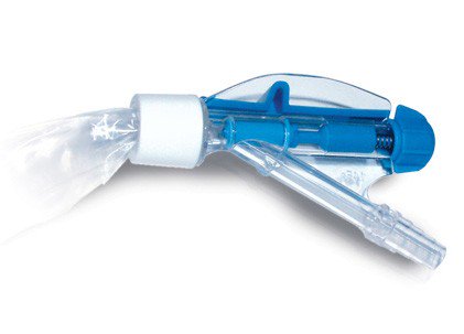 Closed Suction Catheter Portex SuctionPro 72 Tracheostomy Type T-Piece Style Thumb Valve Vent 12 Fr. Sterile 