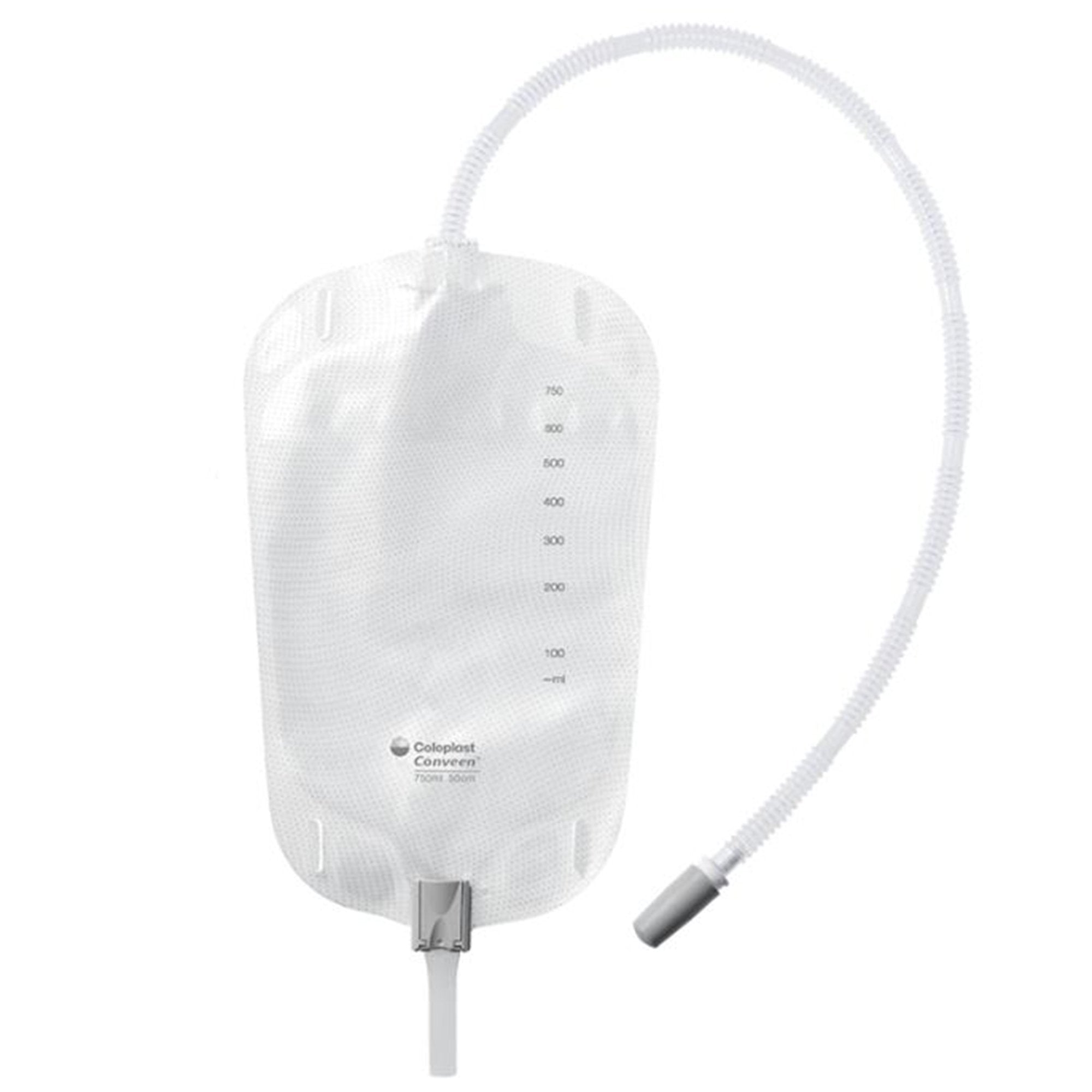 Coloplast Conveen Urinary Leg Bag, Anti-Reflux and Clamp Valve, 500mL, Vinyl/Flocked (10/BX) 
