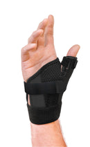 Thumb Stabilizer Mueller Sport Care Adult One Size Fits Most D-Ring / Hook and Loop Strap Closure Left Hand Black (Each) 