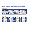 Incontinence Brief TENA Stretch Plus Adult Large / X-Large Unisex Disposable Moderate Absorbency (Case of 80)