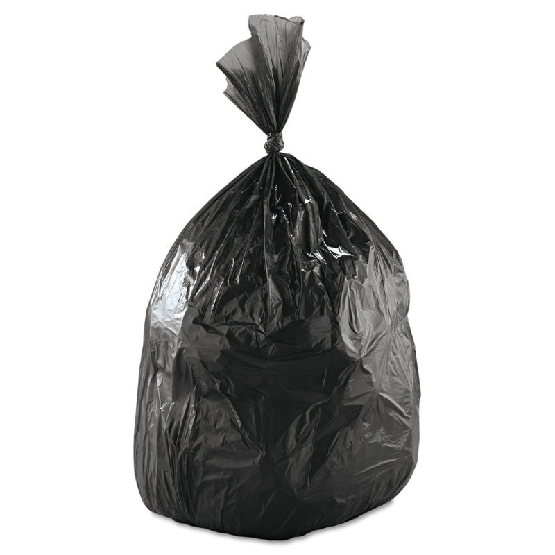 Trash Bag Boardwalk 60 gal. 0.65 mil 38 X 58 Inch Black Heavy Duty Star Seal Bottom Coreless Roll (100/CT)