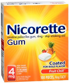 Haleon US Services Inc Nicorette Nicotine Polacrilex Gum 4 mg Fruit Chill 