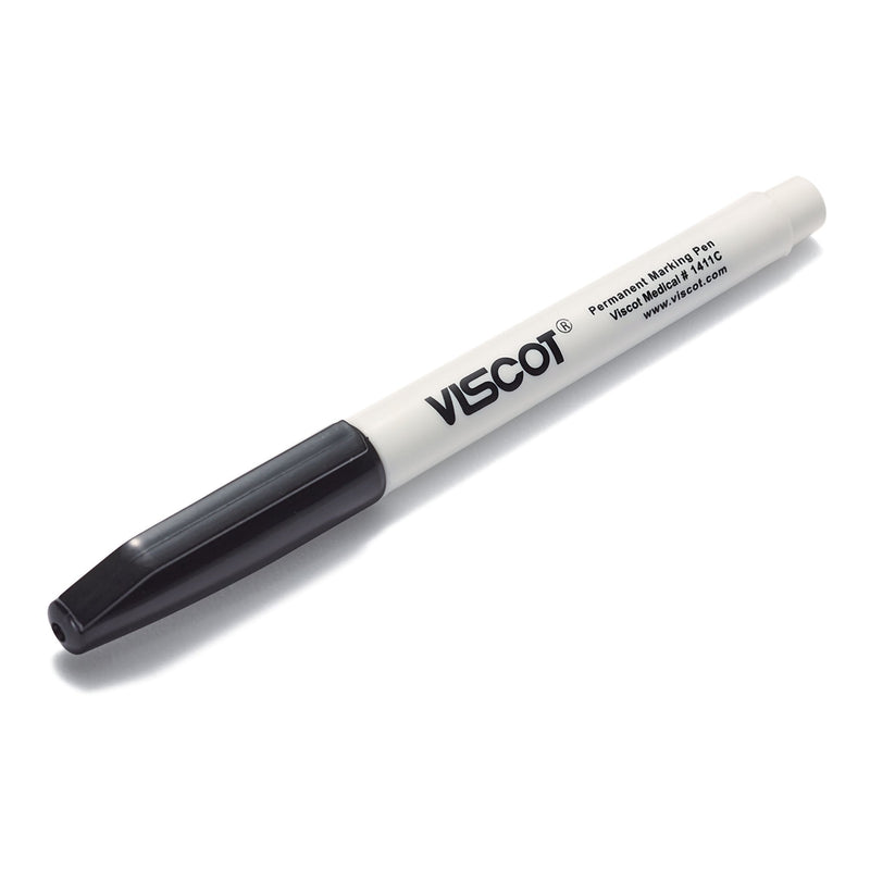 Medical Utility Marker Viscot Permanent Black Ink Sterile Full Size Fine Tip 