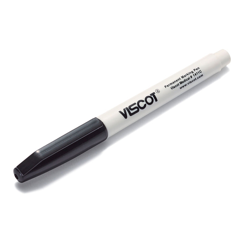 Medical Utility Marker Viscot Permanent Black Ink Sterile Full Size Fine Tip (Case of 100)