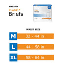 McKesson Classic Light Absorbency Incontinence Brief, Extra Large (Case of 60)