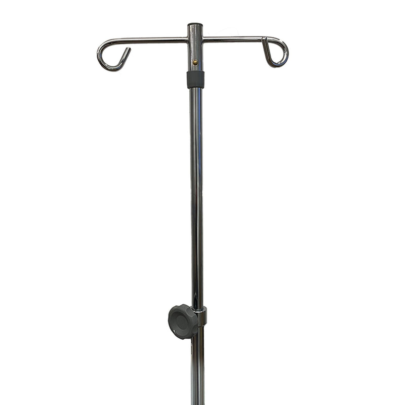 IV Stand Floor Stand 2 Hooks 5 Legs with Casters