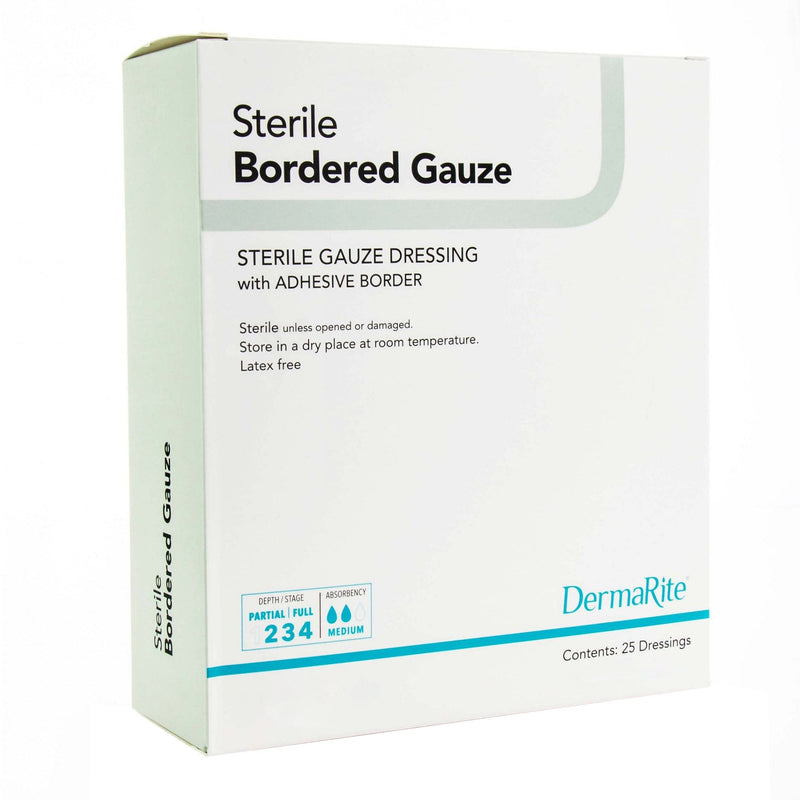 Sion Brands LLC DermaRite Sterile Gauze Adhesive Dressing, 4 x 5 Inch (25/BX) 