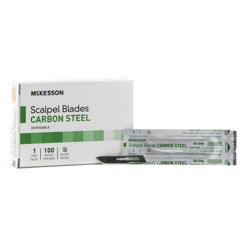 Surgical Blade McKesson Brand Carbon Steel No. 10 Sterile (Case of 5000)