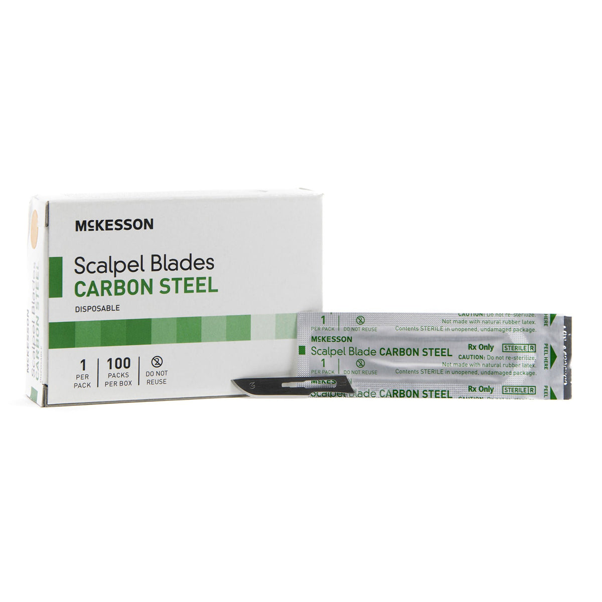 Surgical Blade McKesson Brand Carbon Steel No. 10 Sterile (Case of 5000)