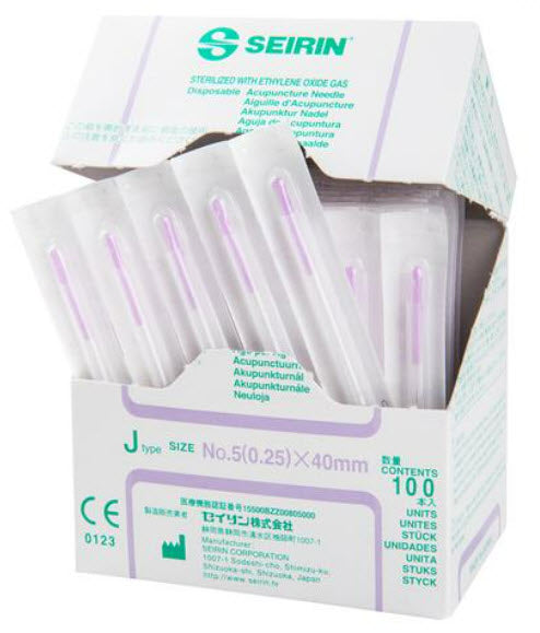 Acupuncture Needle Seirin 5 Japanese Gauge 40 mm Length J-Type 