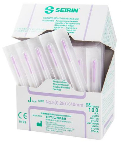 Acupuncture Needle Seirin 5 Japanese Gauge 40 mm Length J-Type 