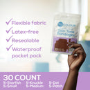 Tru-Colour Products LLC TruColour Dark Brown Adhesive Strips, Assorted Shapes and Sizes (1500/CS) 