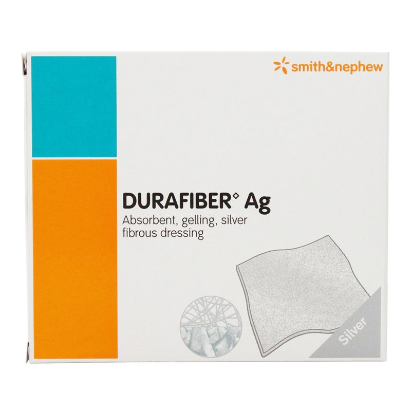 Silver Gelling Fiber Dressing Durafiber Ag 4 X 4-3/4 Inch Rectangle Sterile 