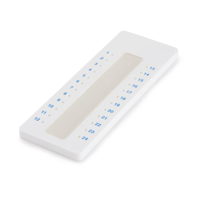McKesson Brand McKesson Capillary Tube Holding Tray, 24 Place (10/BX) 