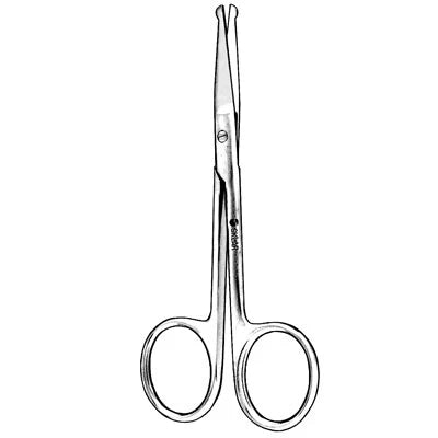 Sklar Iris Scissors - 4", Straight, Blunt/Blunt, with 2 Probe Tips - 64-2046