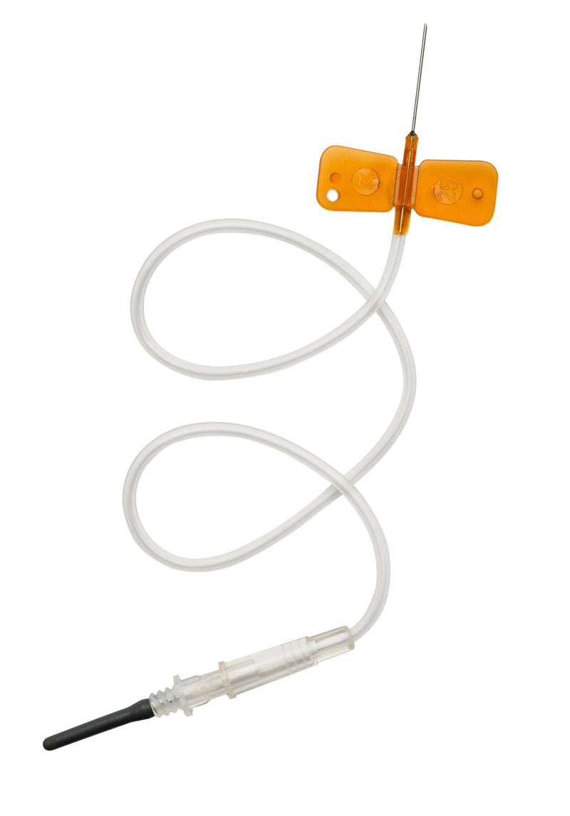 VAKU-8 Blood Collection Set 25 Gauge 3/4 Inch Needle Length Conventional Needle 12 Inch Tubing Sterile 