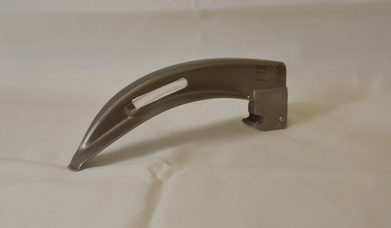Laryngoscope Blade MedSource Macintosh Type Fiberoptic Light Universal Sterile 