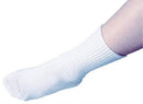 Diabetic Socks SeamLess Calf High Medium / Large White Closed Toe 