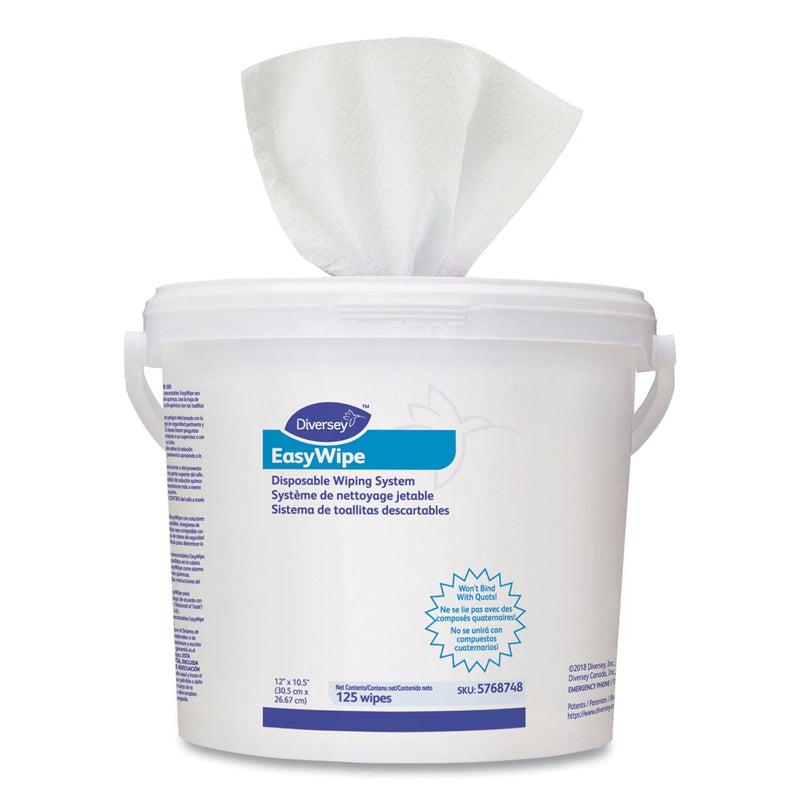 Multipurpose Task Wipe Diversey EasyWipe 125 Count Bucket 8-5/8 X 24-7/8 Inch NonSterile Disposable 