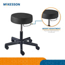 McKesson Round Pneumatic Exam Stool, Black, without Backrest (Each)